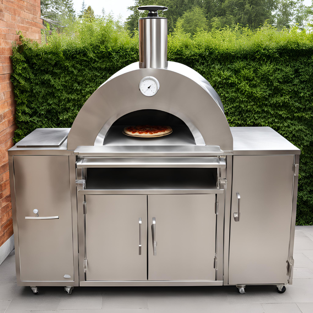 Hearth Flame Wood Fired Stainless Steel Pizza Oven