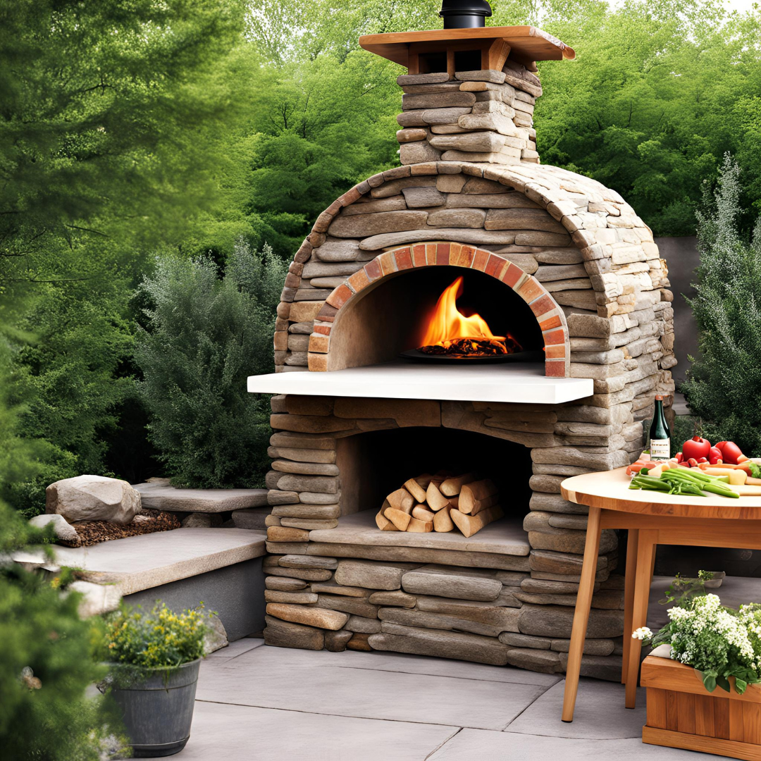 Hearth Flame Wood Fired Stone Pizza Oven